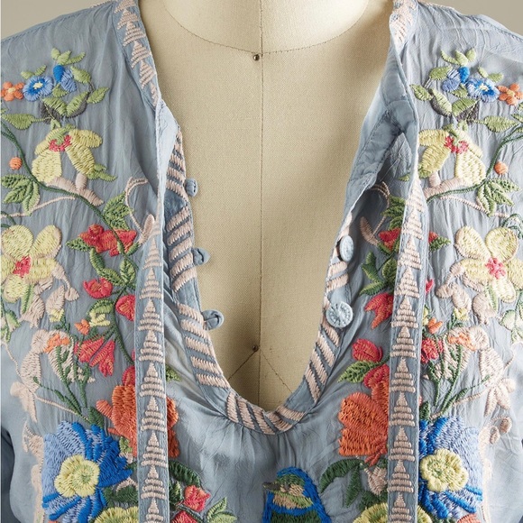 Johnny Was Taifa embroidered top RUN BIG. New with tags. - Picture 5 of 7